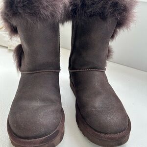 UGG Brown Fur-Lined Boots
